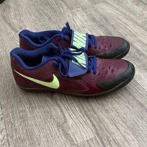 Nike zoom rival  SD 2 purple  and blue Athletic Shoes with Neon Highlights
